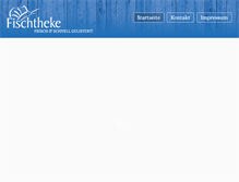Tablet Screenshot of fischtheke.com